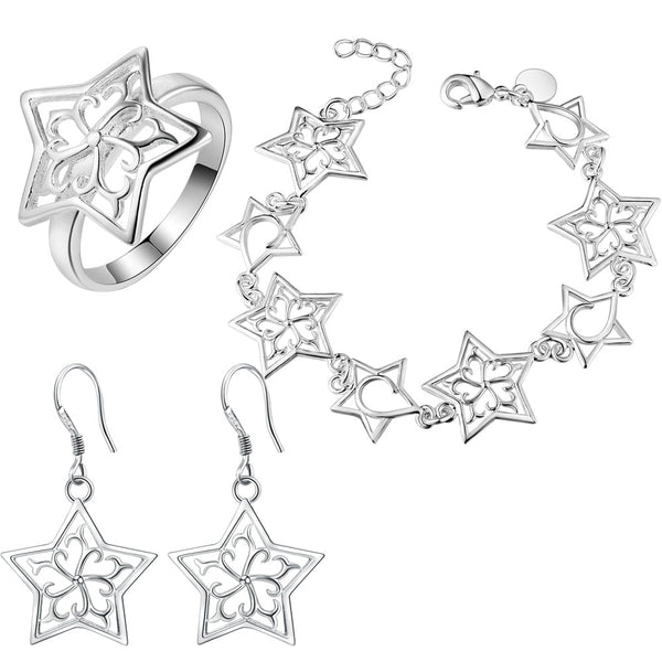 Silver Jewelry Set LST358