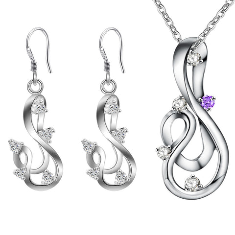 Silver Jewelry Set LST361