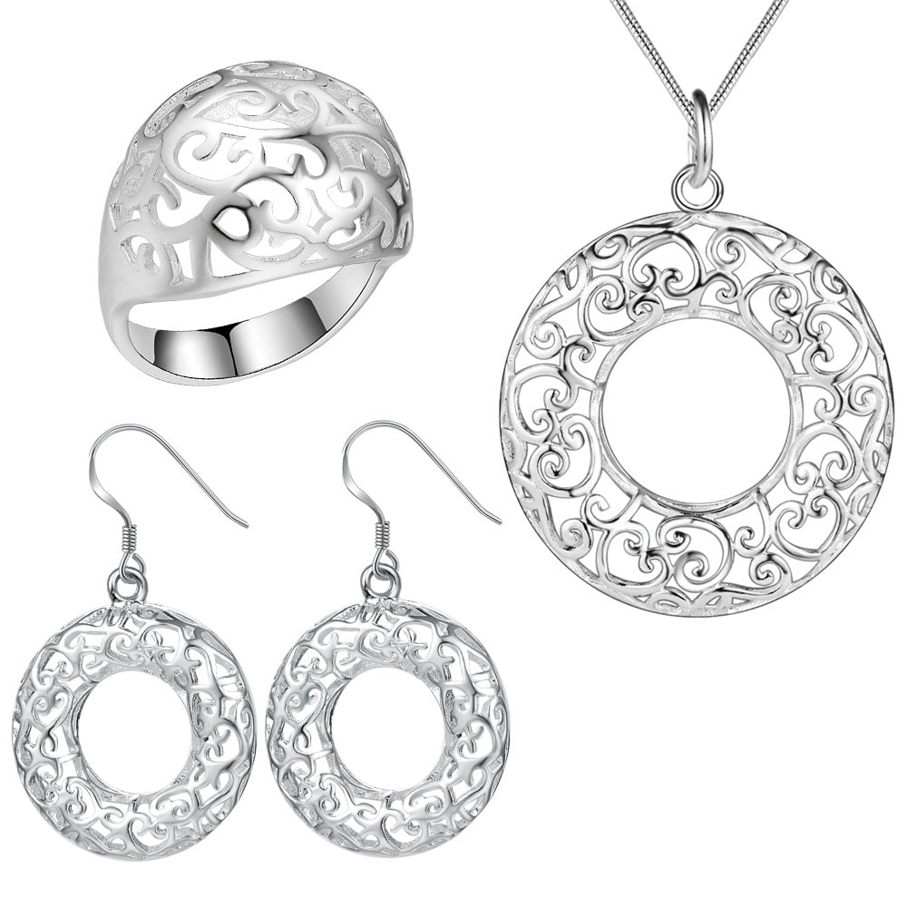 Silver Jewelry Set LST364
