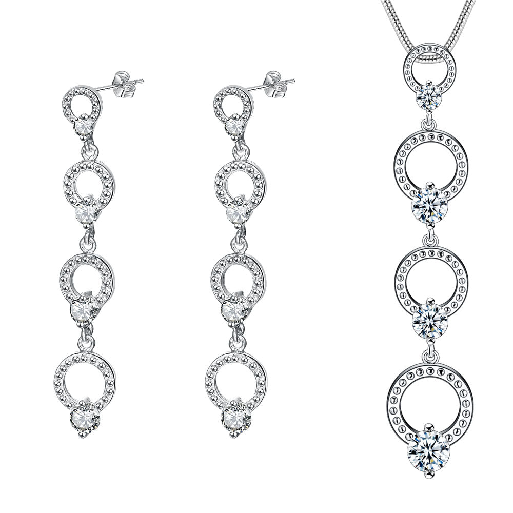 Silver Jewelry Set LST370