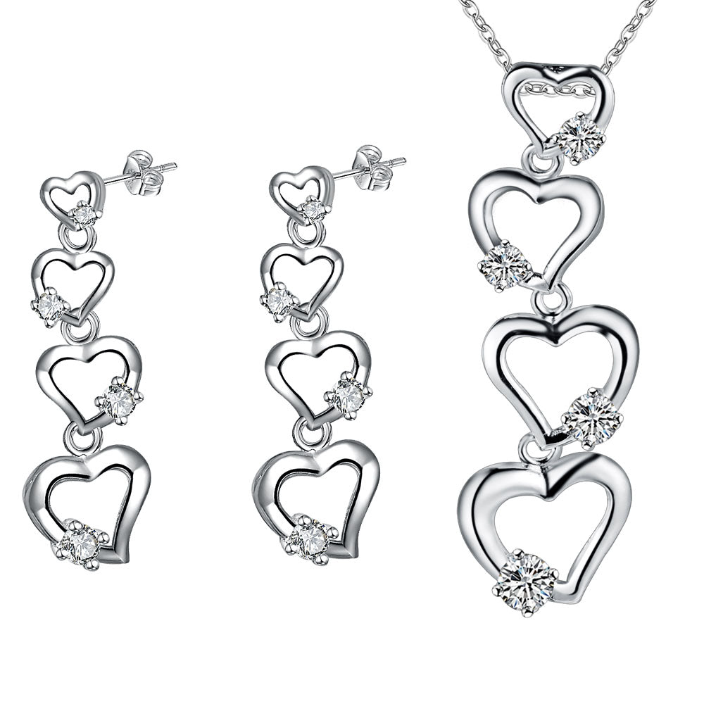 Silver Jewelry Set LST371