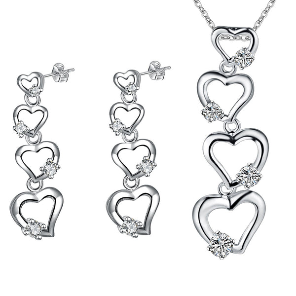 Silver Jewelry Set LST371