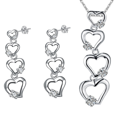 Silver Jewelry Set LST371