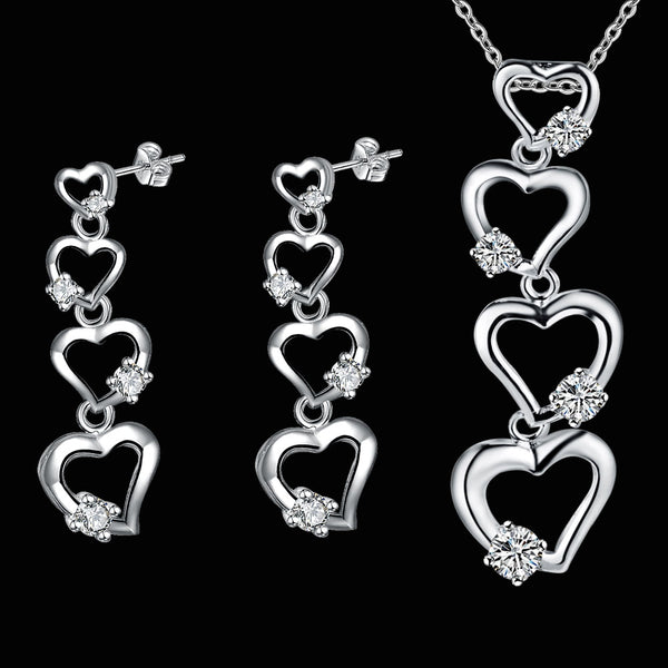 Silver Jewelry Set LST371