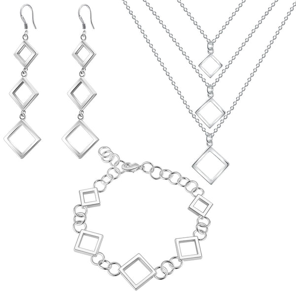Silver Jewelry Set LST377