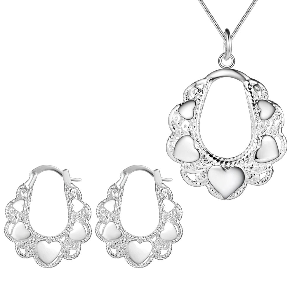 Silver Jewelry Set LST380