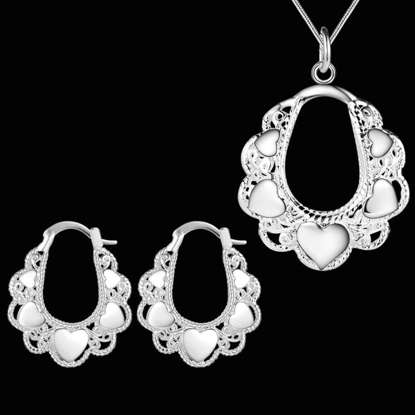 Silver Jewelry Set LST380