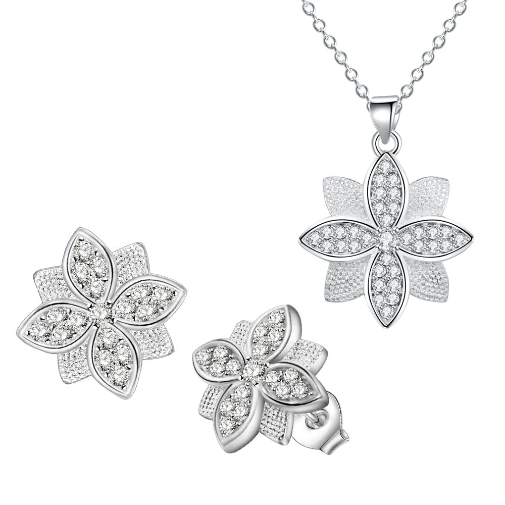 Silver Jewelry Set LST395