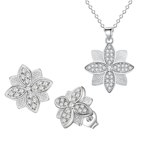 Silver Jewelry Set LST395