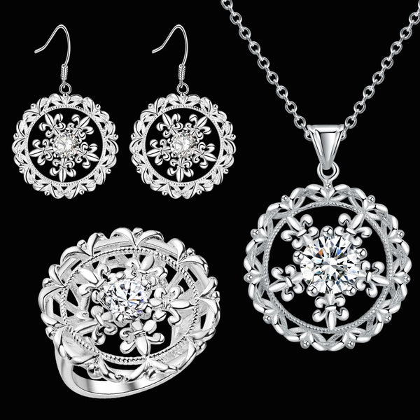 Silver Jewelry Set LST404