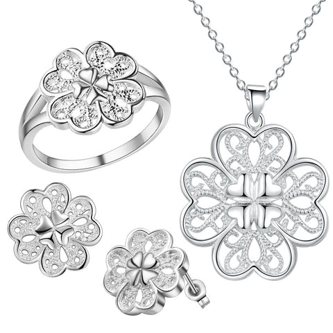 Silver Jewelry Set LST410