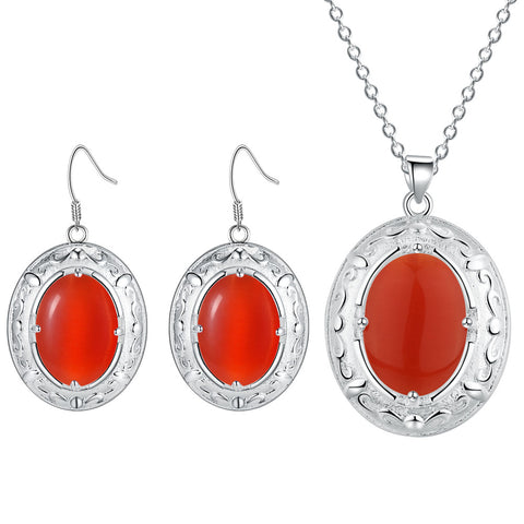 Silver Jewelry Set LST413