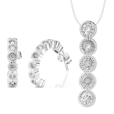 Silver Jewelry Set LST424