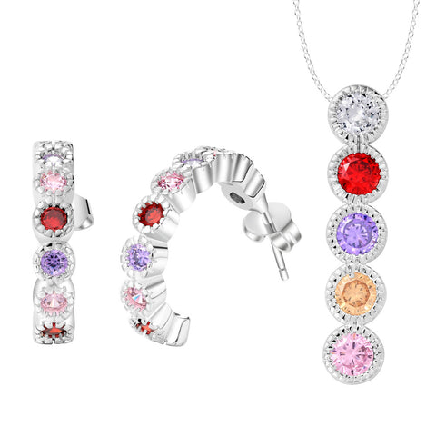 Silver Jewelry Set LST426