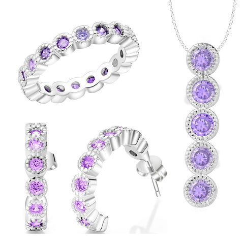 Silver Jewelry Set LST427