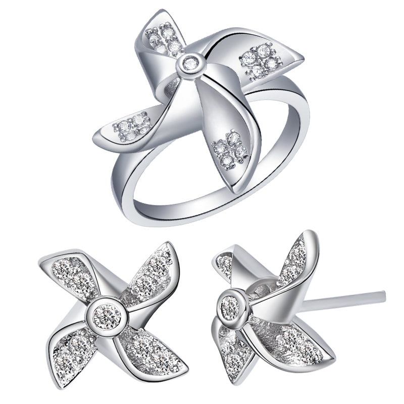 White Gold Plated Jewelry Set LST428