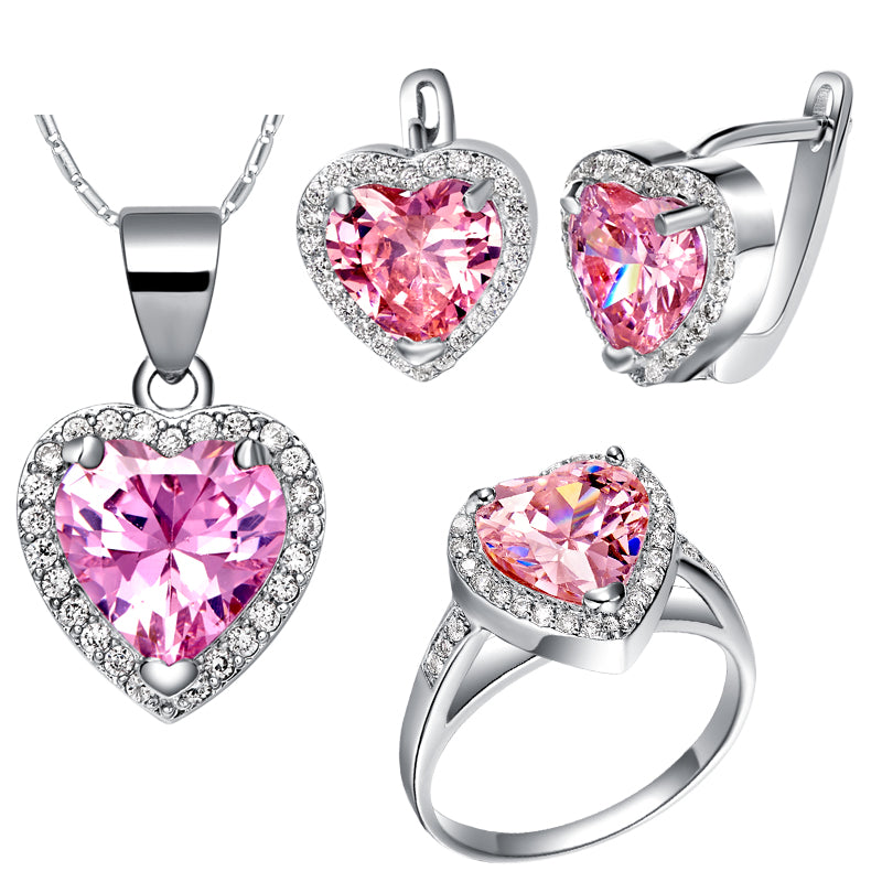 White Gold Plated Jewelry Set LST435
