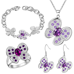 Silver Jewelry Set LST445