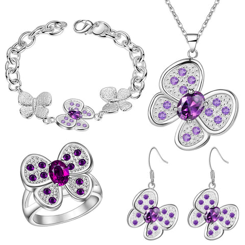 Silver Jewelry Set LST445