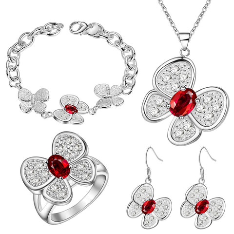 Silver Jewelry Set LST446