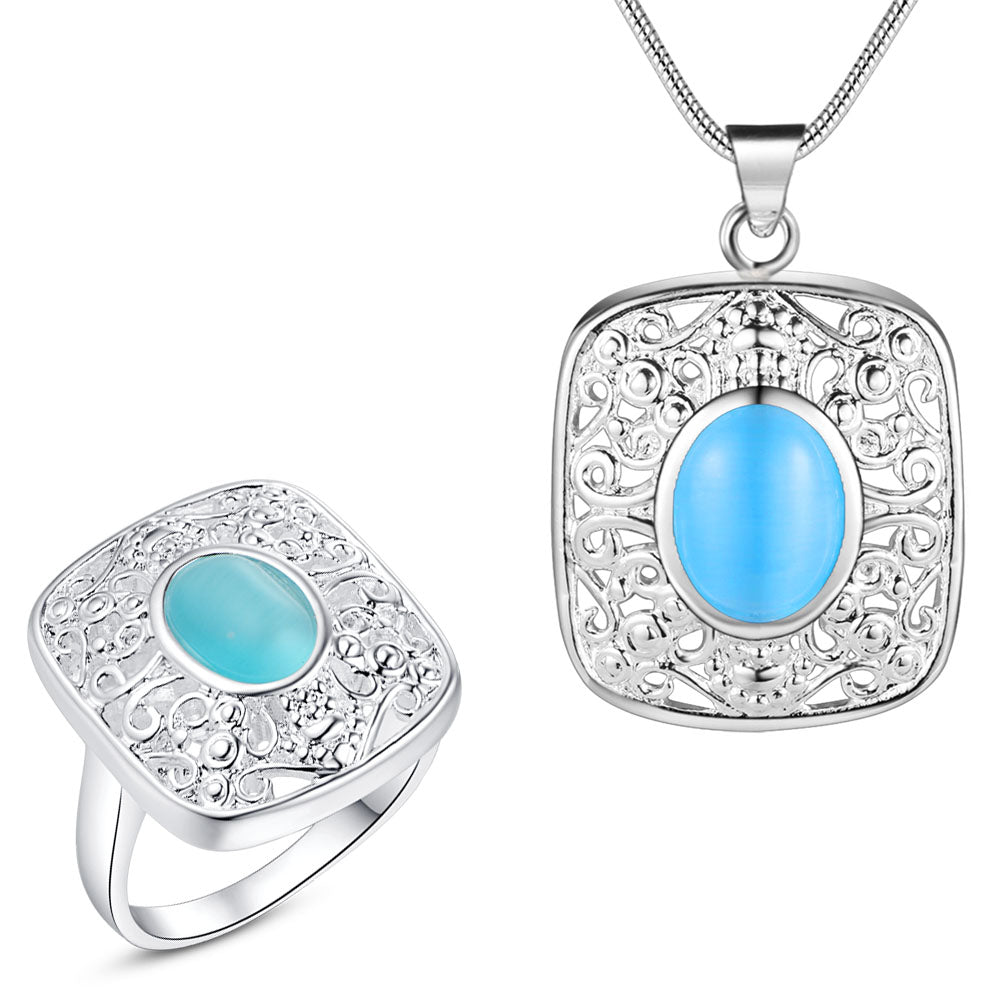 Silver Jewelry Set LST464