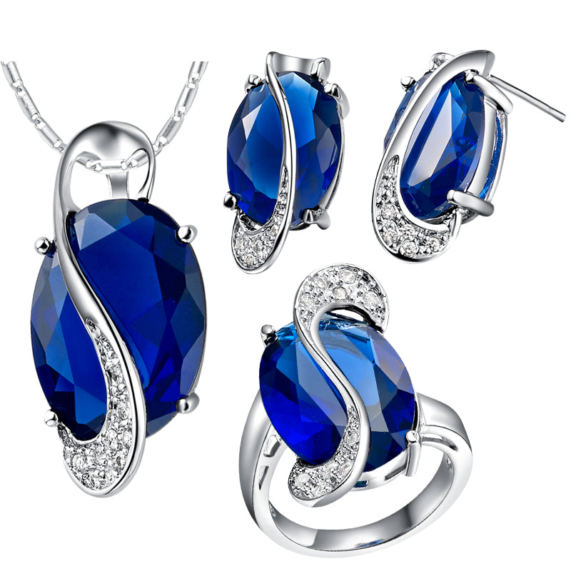 White Gold Plated Jewelry Set LST465