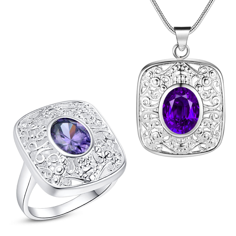 Silver Jewelry Set LST465