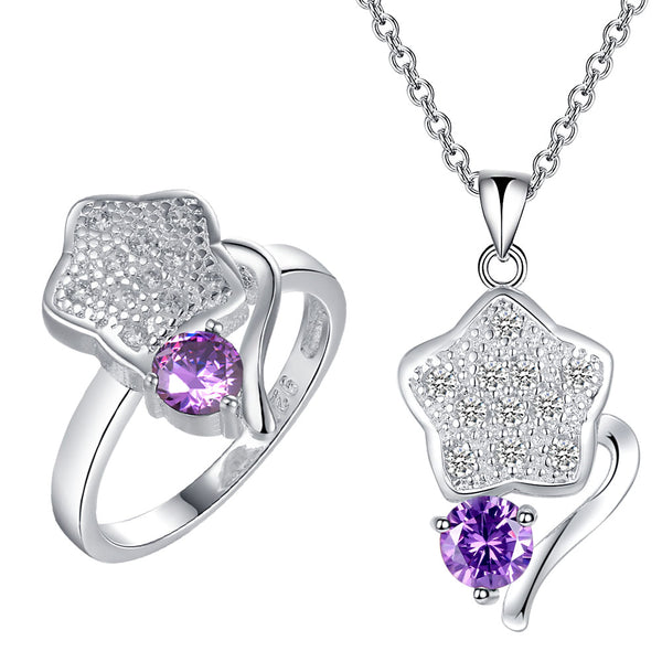 Silver Jewelry Set LST467