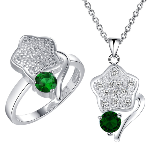 Silver Jewelry Set LST468