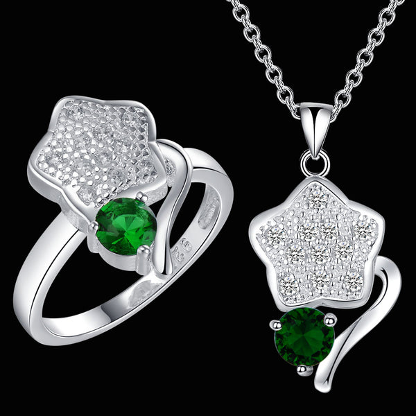 Silver Jewelry Set LST468