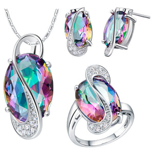 White Gold Plated Jewelry Set LST472