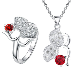 Silver Jewelry Set LST477