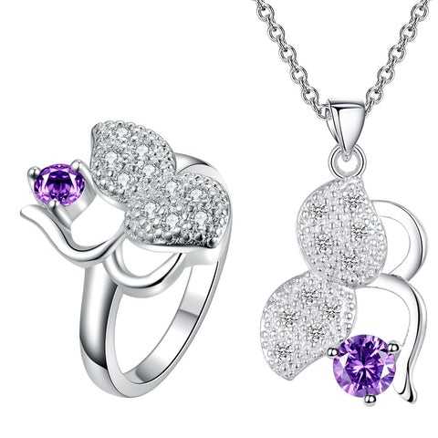 Silver Jewelry Set LST478