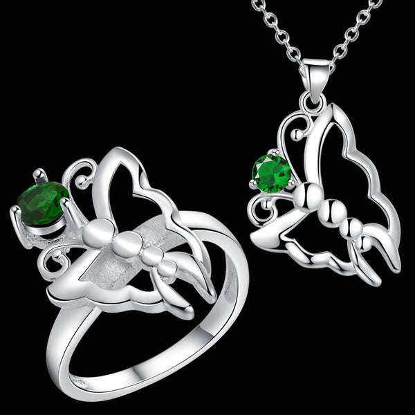 Silver Jewelry Set LST495