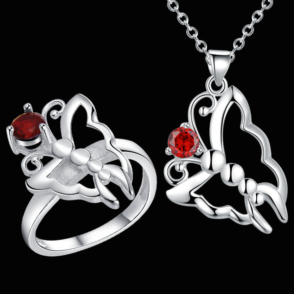 Silver Jewelry Set LST498