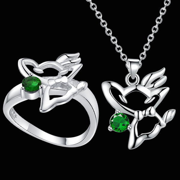 Silver Jewelry Set LST541