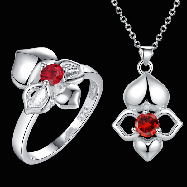Silver Jewelry Set LST552