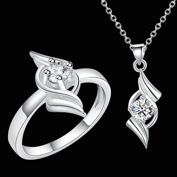 Silver Jewelry Set LST557
