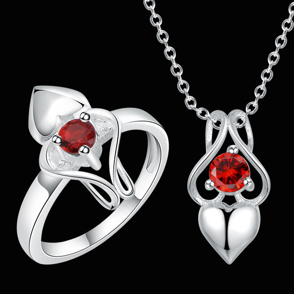 Silver Jewelry Set LST568