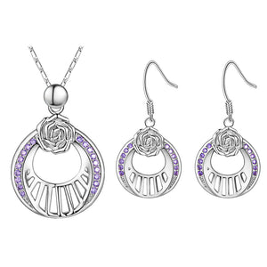 White Gold Jewelry Set LST584