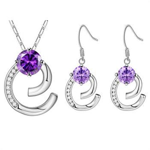 White Gold Jewelry Set LST598