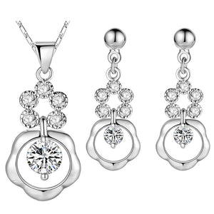 White Gold Jewelry Set LST628