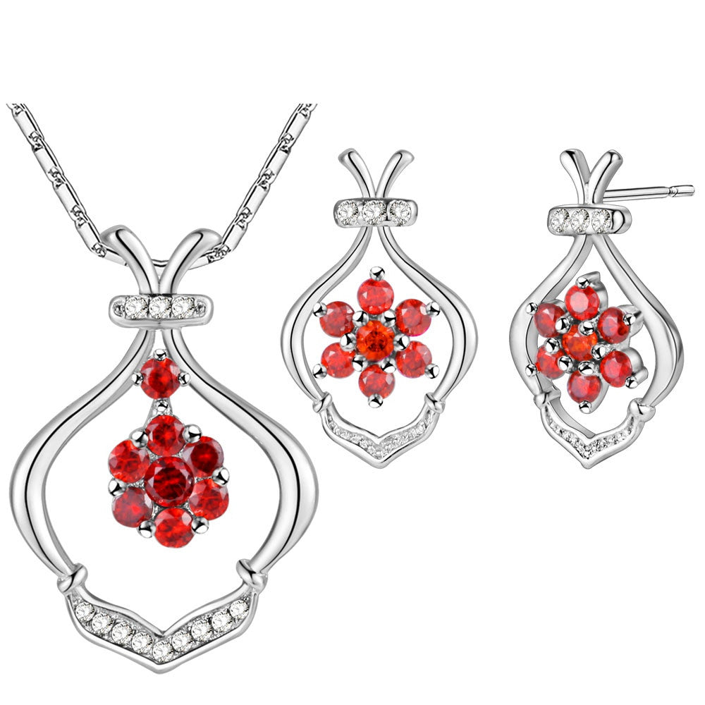 White Gold Plated Jewelry Set LST655
