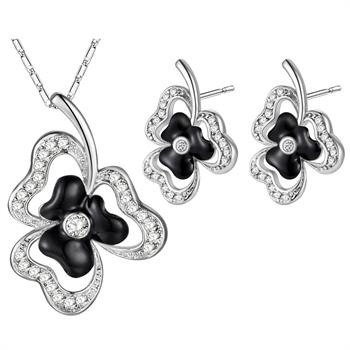 White Gold Plated Jewelry Set LST659