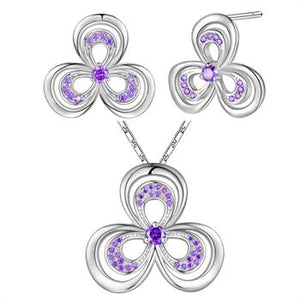 White Gold Plated Jewelry Set LST692