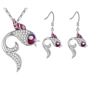 White Gold Plated Jewelry Set LST699