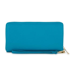 Martha Teal Faux Leather Clutch - TW-0054-TEAL