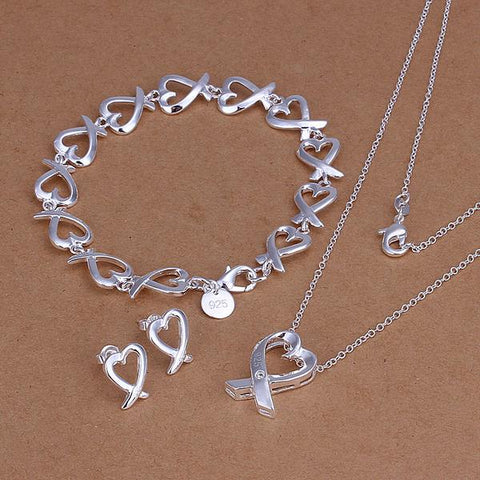Silver Designer Jewelry Set LSS203