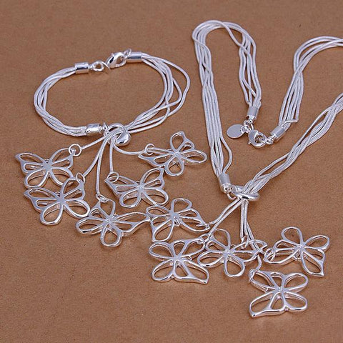 Silver Designer Jewelry Set LSS334