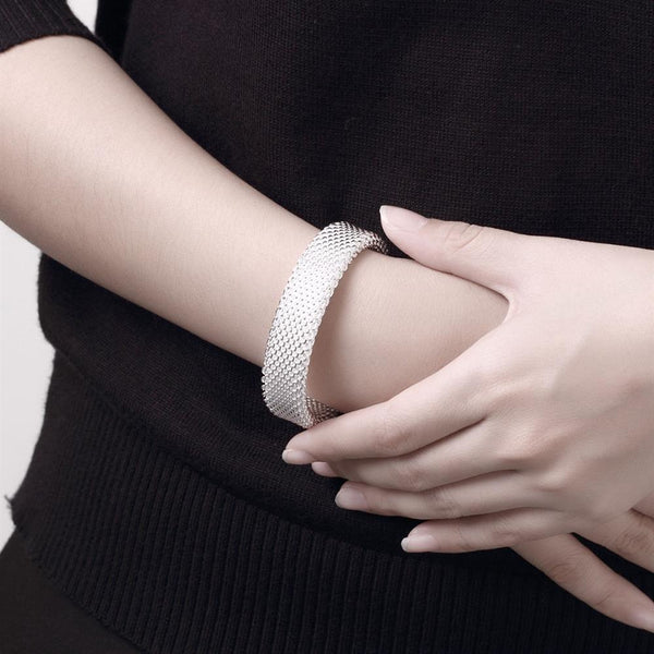Silver Designer Bangle LSB029 SGS